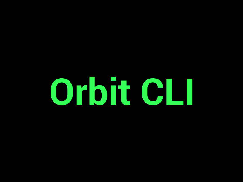 Orbit CLI - Developer Productivity Tool